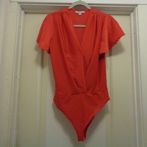 CANDYCORE HAUTE MONDE BRIGHT RED KNIT BODYSUIT S